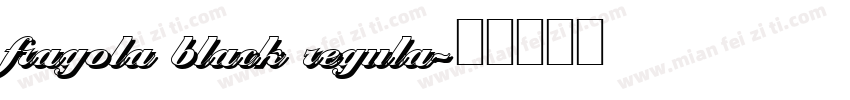 fragola black regula字体转换